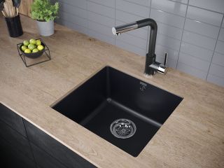 Смеситель для кухни Paulmark Kassel Ka214311-418 чёрный металлик